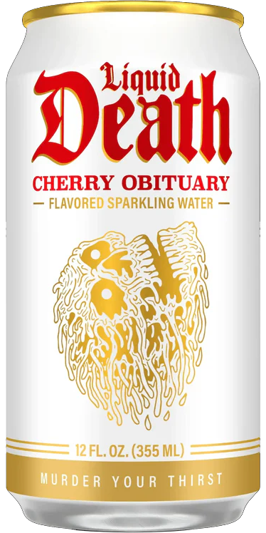 (image for) LIQUID DEATH Sparkling Cherry Obituary