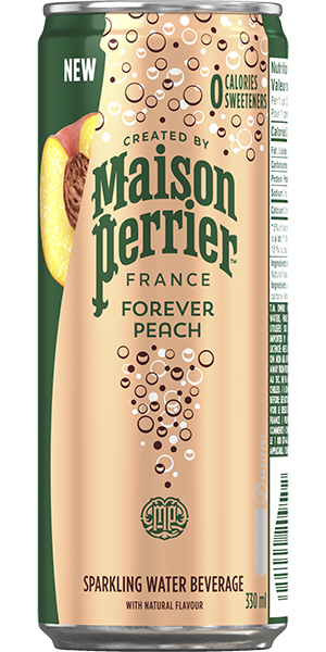 (image for) MAISON PERRIER Forever Peach Sparkling Natural Spring Water