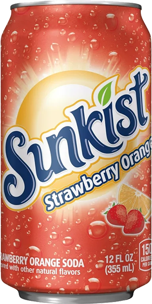 (image for) SUNKIST Strawberry Orange Soda - Imported